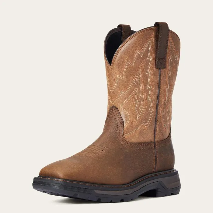 Men Work Boots Ariat Big Rig Work Boot Rye Brown
