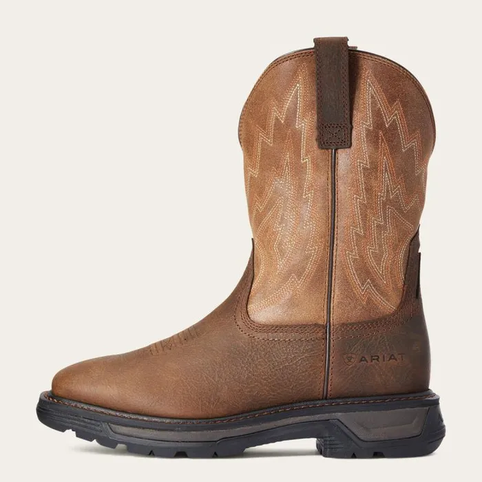 Men Work Boots Ariat Big Rig Work Boot Rye Brown Men Work Boots Ariat Big Rig Work Boot Rye Brown