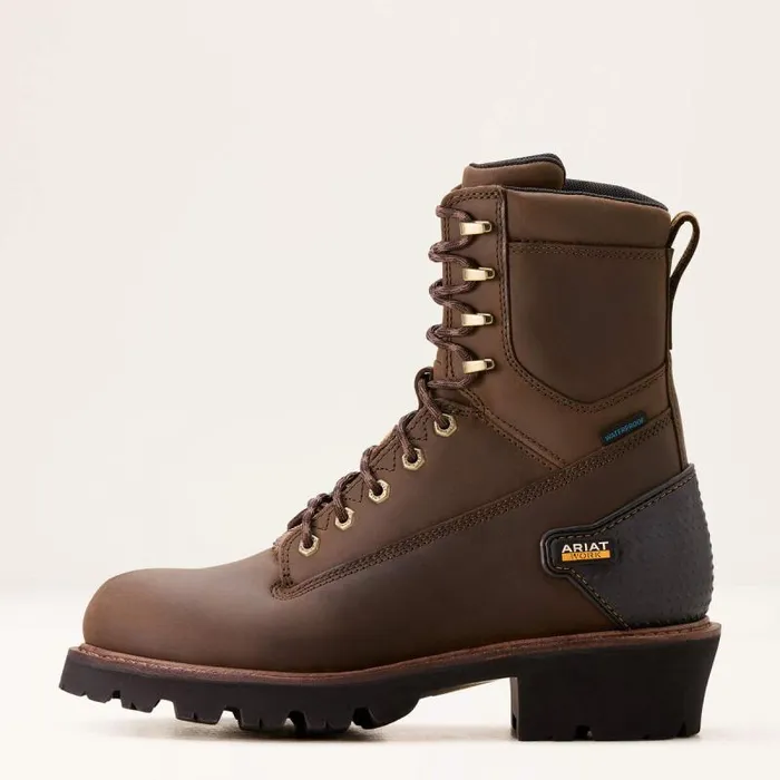 Men Work Boots Ariat Powerline 8034 Waterproof Work Boot Oily Distressed Brown Men Work Boots Ariat Powerline 8034 Waterproof Work Boot Oily Distressed Brown