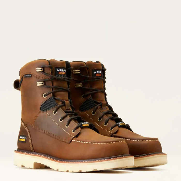 Men Work Boots Ariat Rebar Lift 8034 Waterproof Composite Toe Work Boot Distressed Brown Men Work Boots Ariat Rebar Lift 8034 Waterproof Composite Toe Work Boot Distressed Brown
