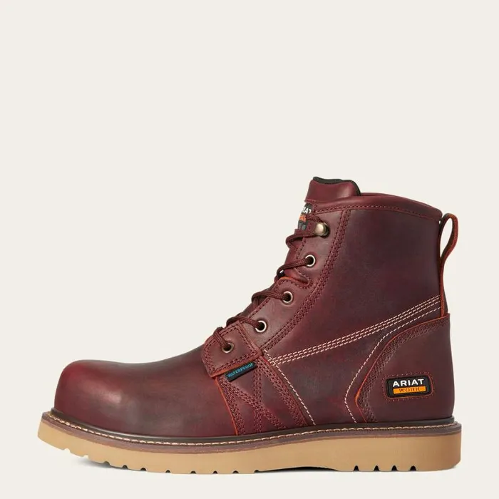 Men Work Boots Ariat Rebar Wedge 6034 Waterproof Composite Toe Work Boot Rusted Copper Men Work Boots Ariat Rebar Wedge 6034 Waterproof Composite Toe Work Boot Rusted Copper