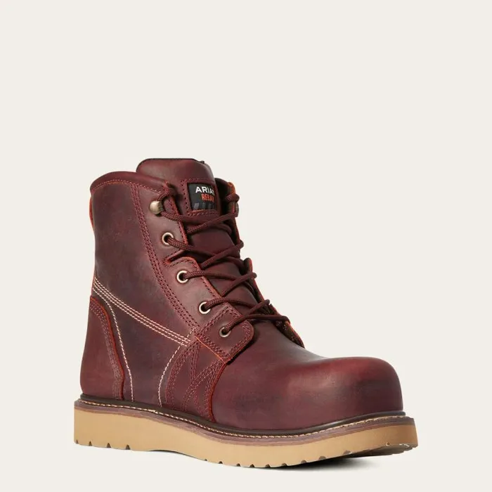 Men Work Boots Ariat Rebar Wedge 6034 Waterproof Composite Toe Work Boot Rusted Copper Men Work Boots Ariat Rebar Wedge 6034 Waterproof Composite Toe Work Boot Rusted Copper
