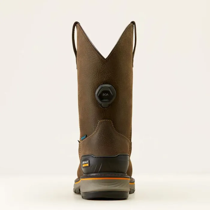 Men Work Boots Ariat Stump Jumper PullOn BOA Waterproof Composite Toe Work Boot Iron Coffee Men Work Boots Ariat Stump Jumper PullOn BOA Waterproof Composite Toe Work Boot Iron Coffee