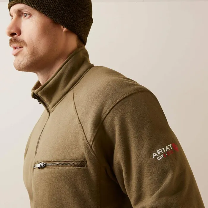 Men Workwear Ariat FR Rev 14 Zip Top Beech Men Workwear Ariat FR Rev 14 Zip Top Beech