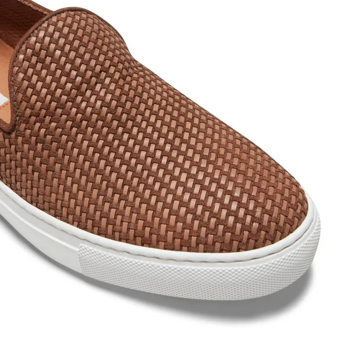 Men Woven Suede Slippers Beaver Brown Fratelli Rossetti Slip On Men Woven Suede Slippers Beaver Brown Fratelli Rossetti Slip On