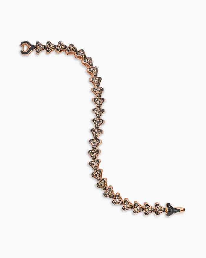 Mens Armory Pav Link Bracelet In 18K Rose Gold 95mm Men David Yurman Chain Mens Armory Pav Link Bracelet In 18K Rose Gold 95mm Men David Yurman Chain