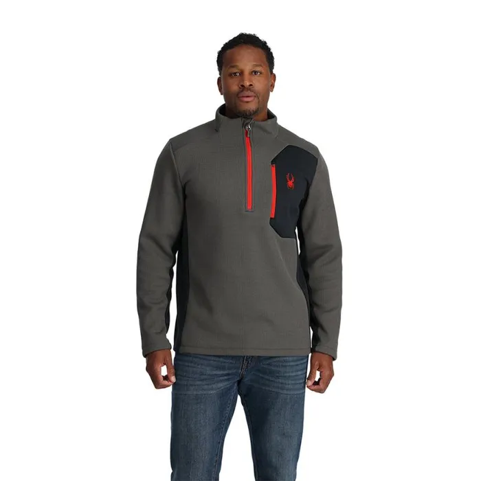 Mens Bandit Half Zip Polar Spyder Fleece