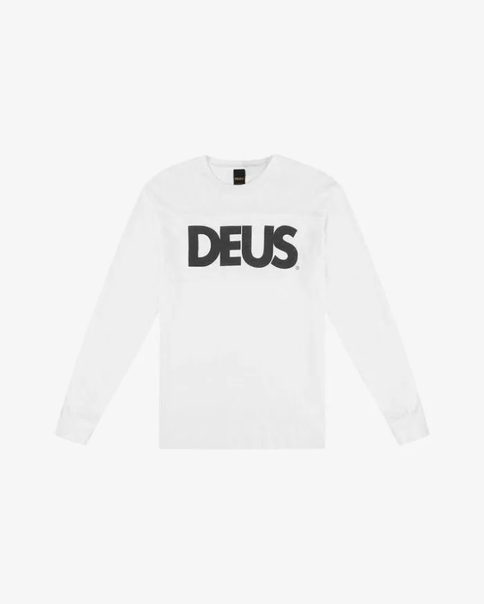 Mens Deus Ex Machina Classics All Caps Moto Jersey 8211 White White Mens Deus Ex Machina Classics All Caps Moto Jersey 8211 White White