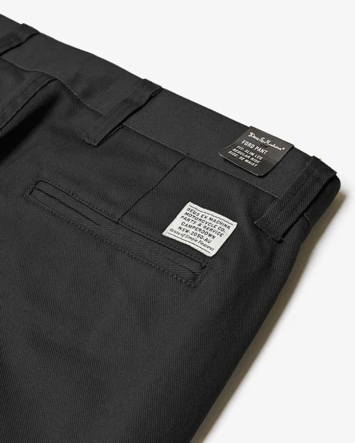 Mens Deus Ex Machina Classics Ford Pant 8211 Black Black Mens Deus Ex Machina Classics Ford Pant 8211 Black Black