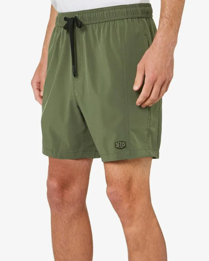Mens Deus Ex Machina Classics Summit Boardshort 8211 Clover Green Clover Green Mens Deus Ex Machina Classics Summit Boardshort 8211 Clover Green Clover Green