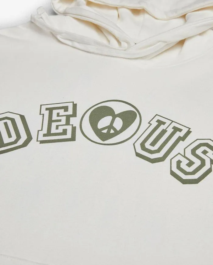 Mens Deus Ex Machina Hoodies and Sweaters Active Listening Hoodie 8211 Vintage White Vintage White Mens Deus Ex Machina Hoodies and Sweaters Active Listening Hoodie 8211 Vintage White Vintage White