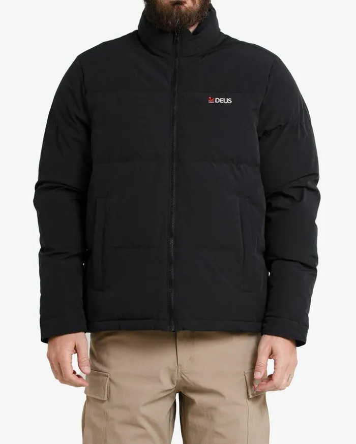 Mens Deus Ex Machina Jackets Scout Puffer Jacket 8211 Black Black