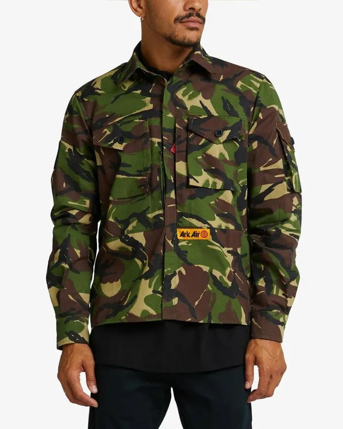 Mens Deus Ex Machina Shirts Deus X ArkAir Combat Shirt 8211 Camo Camo