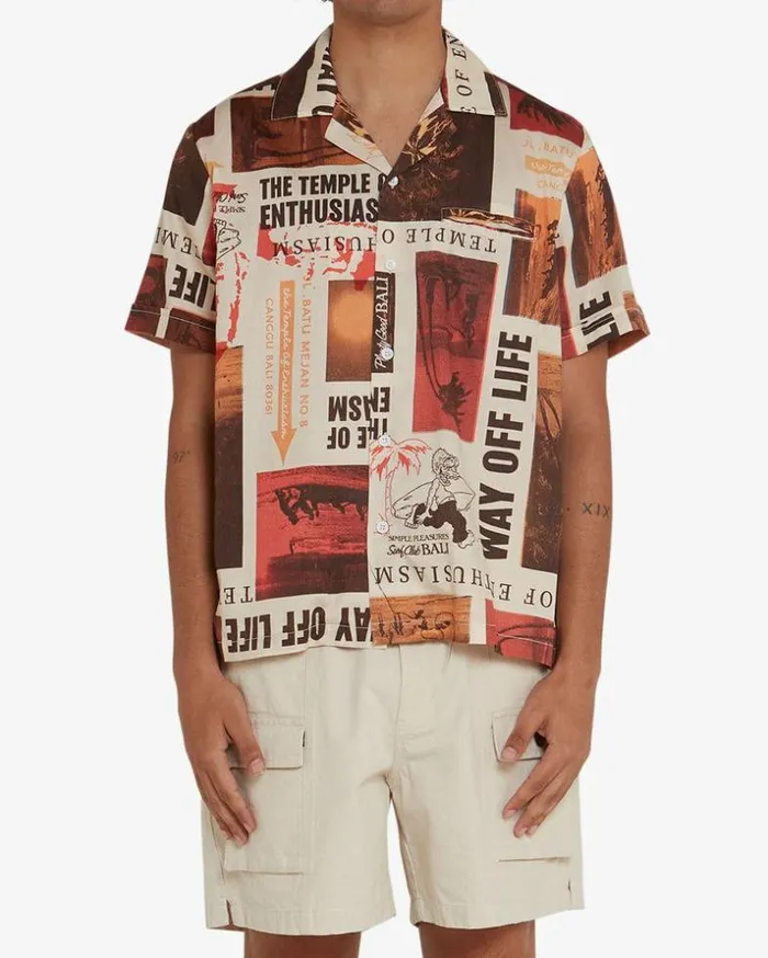 Mens Deus Ex Machina Shirts Way Off Shirt 8211 Sierra Sierra