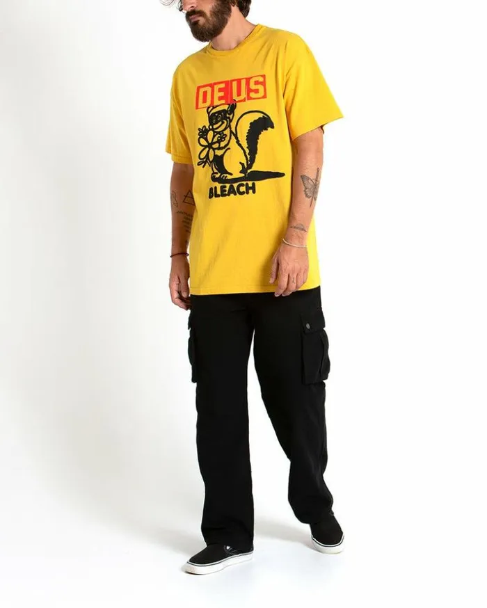 Mens Deus Ex Machina Tees Bouquet TShirt 8211 Vintage Yellow Vintage Yellow Mens Deus Ex Machina Tees Bouquet TShirt 8211 Vintage Yellow Vintage Yellow