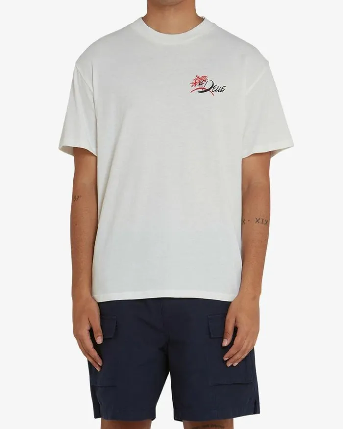 Mens Deus Ex Machina Tees Breaker Tee 8211 Vintage White Vintage White