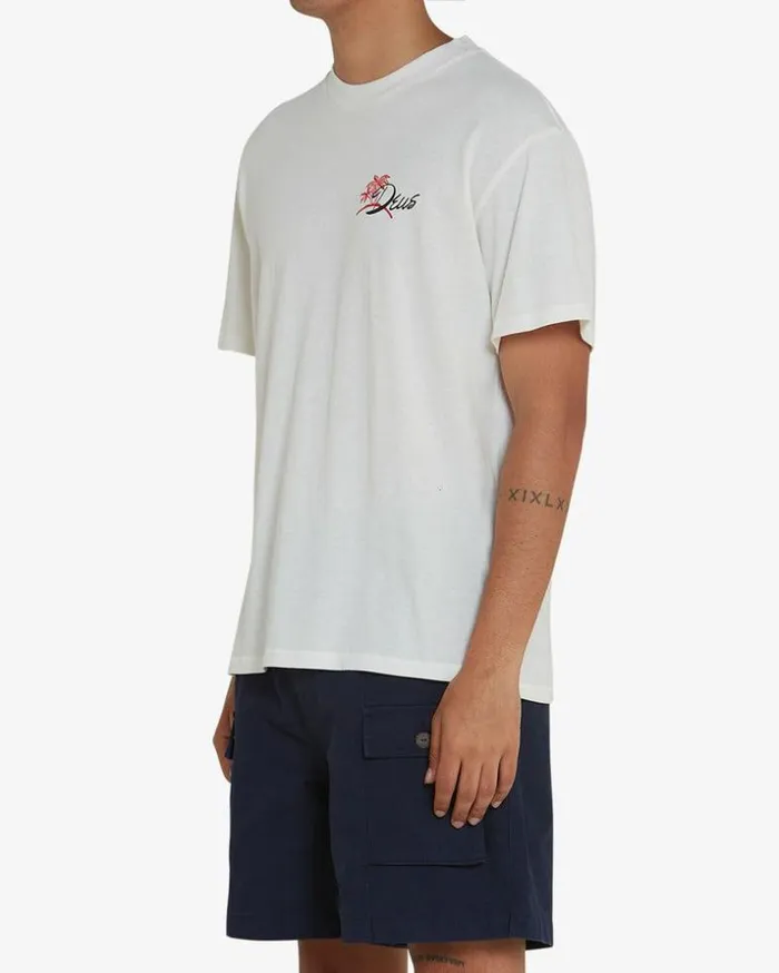 Mens Deus Ex Machina Tees Breaker Tee 8211 Vintage White Vintage White Mens Deus Ex Machina Tees Breaker Tee 8211 Vintage White Vintage White
