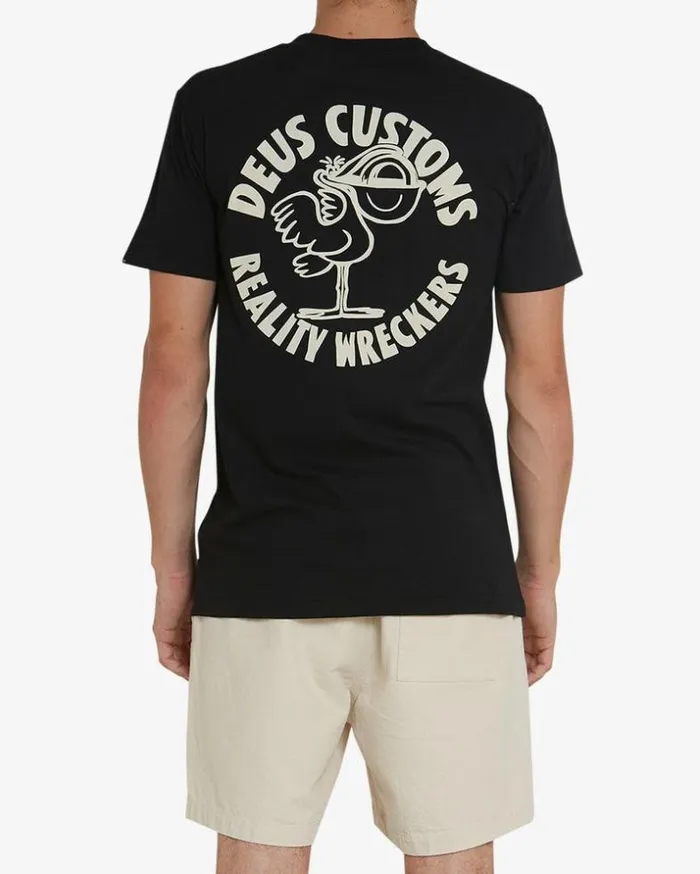 Mens Deus Ex Machina Tees Pegasus Tee 8211 Black Black