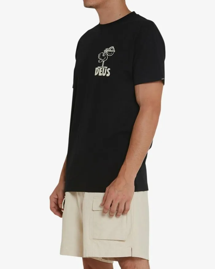 Mens Deus Ex Machina Tees Pegasus Tee 8211 Black Black Mens Deus Ex Machina Tees Pegasus Tee 8211 Black Black