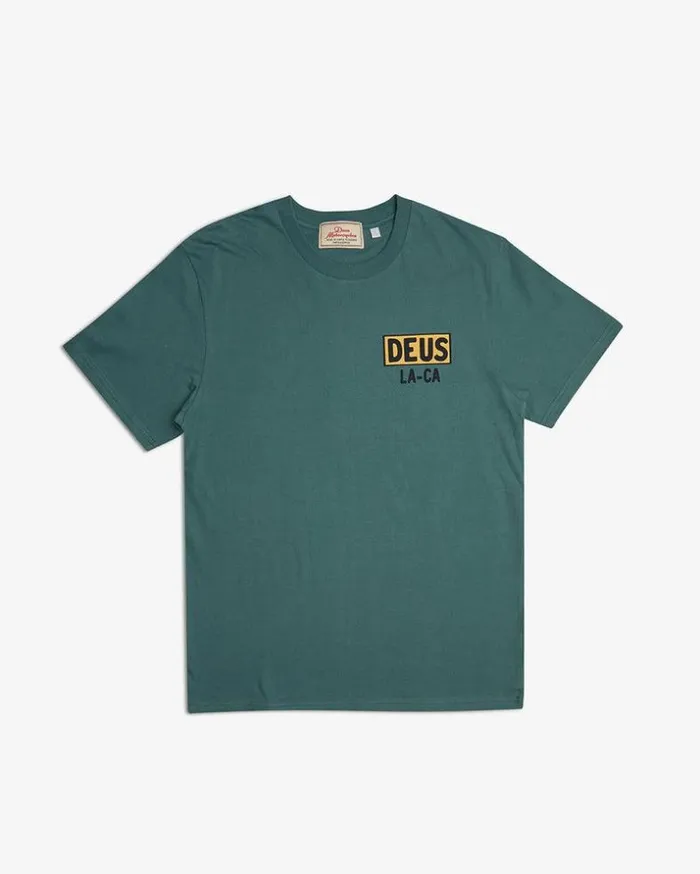 Mens Deus Ex Machina Tees Super Stitious Tee 8211 Work Green Work Green Mens Deus Ex Machina Tees Super Stitious Tee 8211 Work Green Work Green