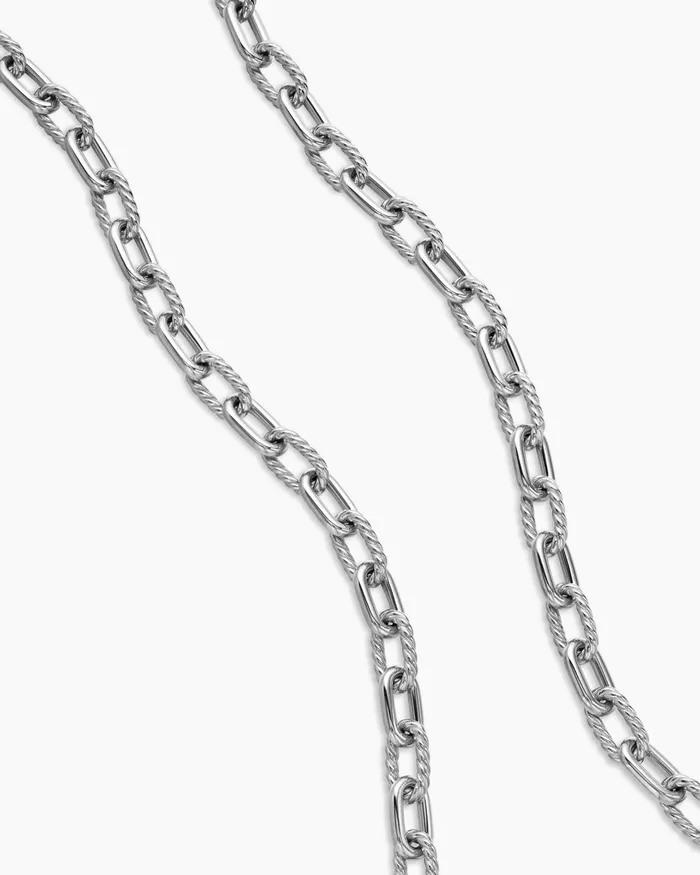 Mens DY Madison Chain Necklace In Sterling Silver 6mm Men David Yurman Chains Mens DY Madison Chain Necklace In Sterling Silver 6mm Men David Yurman Chains