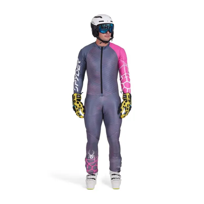 Mens Performance GS Race Suite Pink Spyder Racesuits