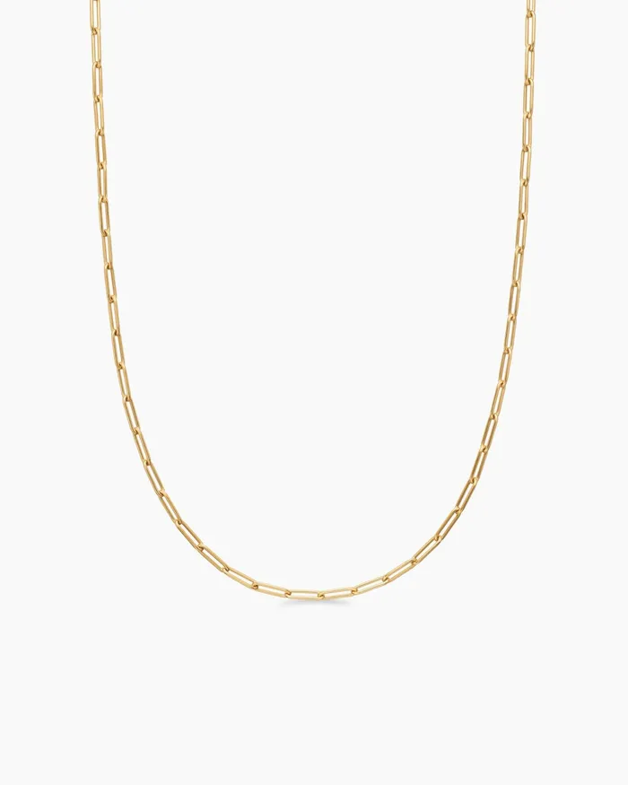 Mens Streamline Chain Necklace In 18K Yellow Gold 35mm Men David Yurman Chains Mens Streamline Chain Necklace In 18K Yellow Gold 35mm Men David Yurman Chains