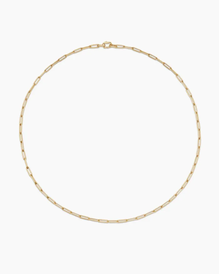 Mens Streamline Chain Necklace In 18K Yellow Gold 35mm Men David Yurman Chains Mens Streamline Chain Necklace In 18K Yellow Gold 35mm Men David Yurman Chains