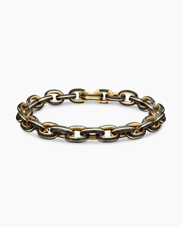 Mens Streamline Oval Link Bracelet In 18K Yellow Gold 9mm Men David Yurman Chain Mens Streamline Oval Link Bracelet In 18K Yellow Gold 9mm Men David Yurman Chain