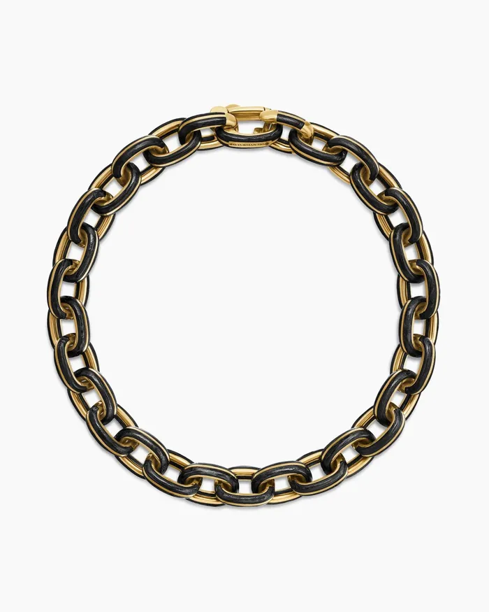 Mens Streamline Oval Link Bracelet In 18K Yellow Gold 9mm Men David Yurman Chain Mens Streamline Oval Link Bracelet In 18K Yellow Gold 9mm Men David Yurman Chain