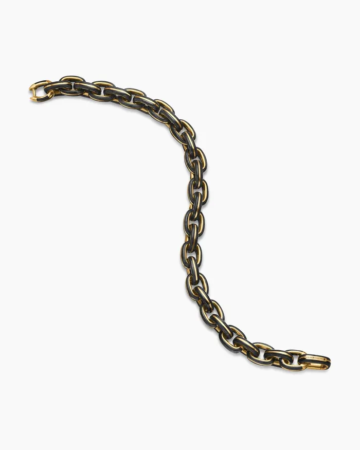 Mens Streamline Oval Link Bracelet In 18K Yellow Gold 9mm Men David Yurman Chain Mens Streamline Oval Link Bracelet In 18K Yellow Gold 9mm Men David Yurman Chain