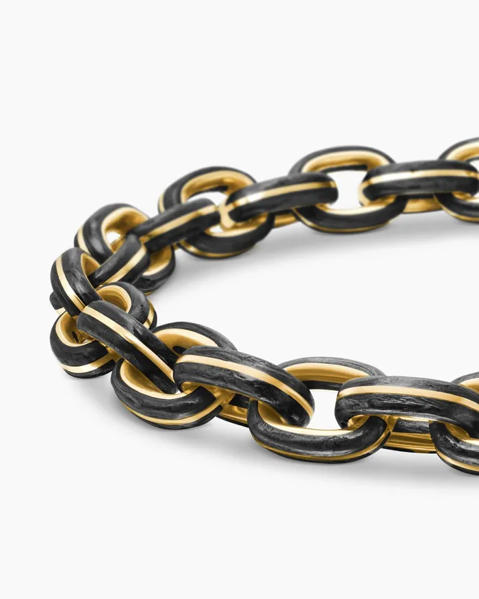 Mens Streamline Oval Link Bracelet In 18K Yellow Gold 9mm Men David Yurman Chain Mens Streamline Oval Link Bracelet In 18K Yellow Gold 9mm Men David Yurman Chain