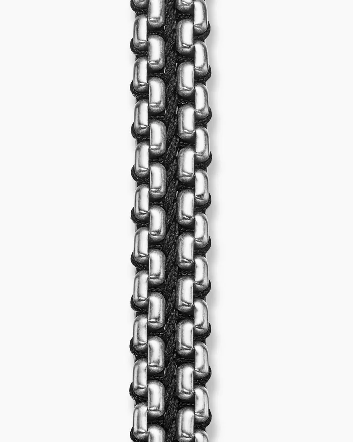 Mens Woven Box Chain Bracelet In Sterling Silver 12mm Men David Yurman Chain Mens Woven Box Chain Bracelet In Sterling Silver 12mm Men David Yurman Chain