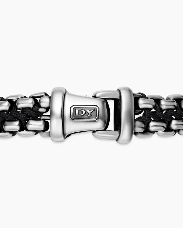 Mens Woven Box Chain Bracelet In Sterling Silver 12mm Men David Yurman Chain Mens Woven Box Chain Bracelet In Sterling Silver 12mm Men David Yurman Chain