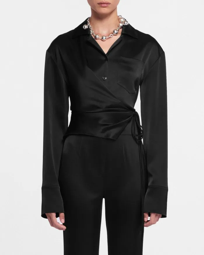 Merano Black Women Nanushka Tops