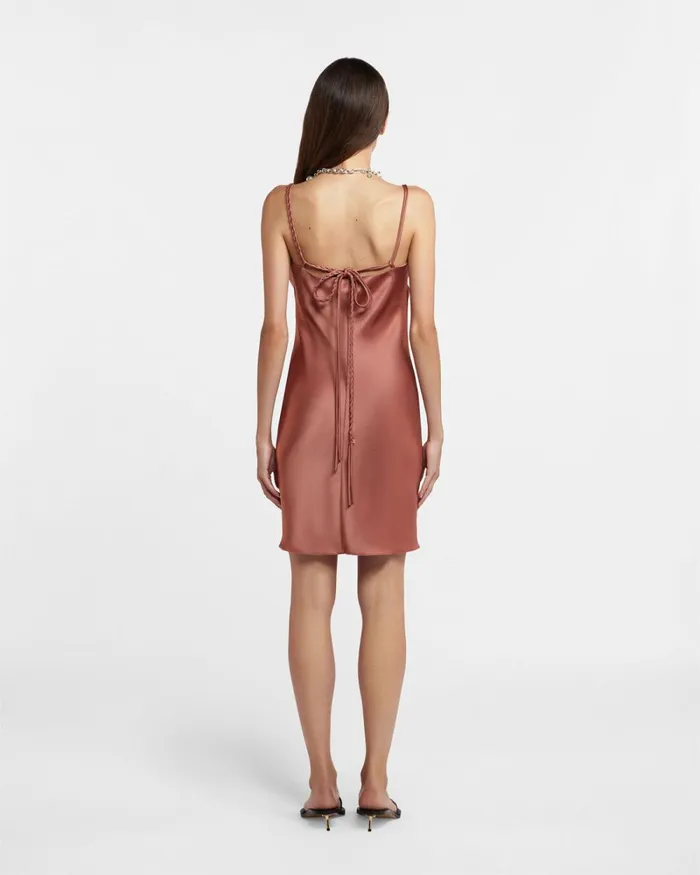 Merva Brown Terra Women Nanushka Dresses Merva Brown Terra Women Nanushka Dresses