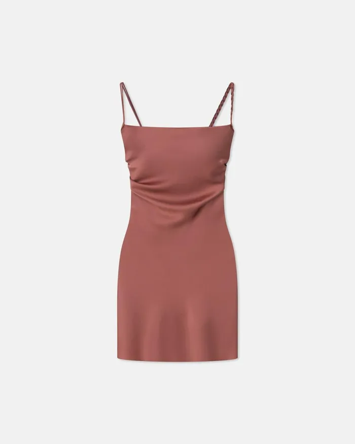 Merva Brown Terra Women Nanushka Dresses Merva Brown Terra Women Nanushka Dresses