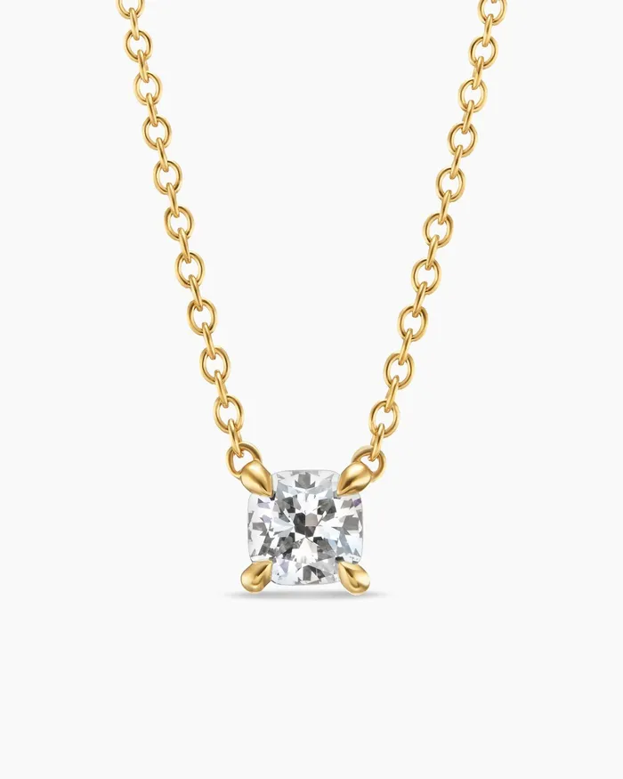 Micro Chatelaine Pendant Necklace In 18K Yellow Gold With Diamond 46mm Women David Yurman Pendant Micro Chatelaine Pendant Necklace In 18K Yellow Gold With Diamond 46mm Women David Yurman Pendant