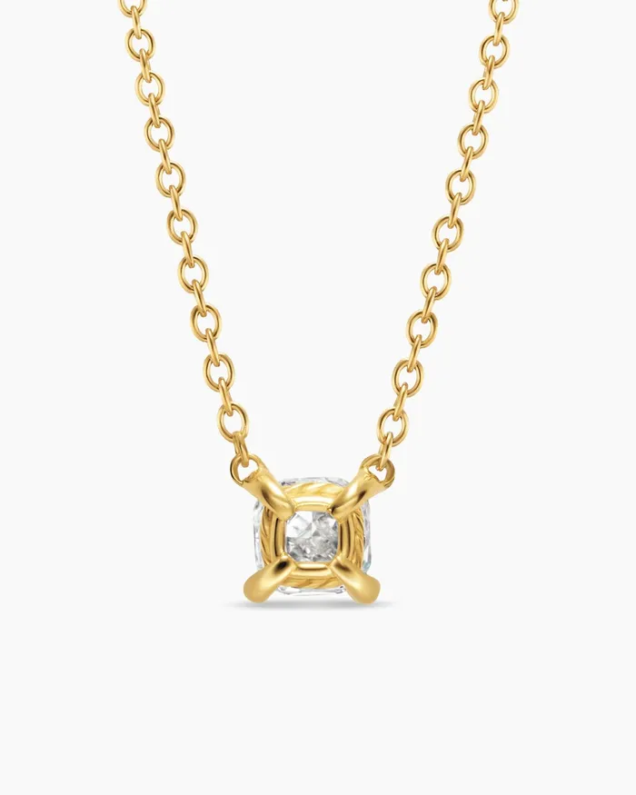 Micro Chatelaine Pendant Necklace In 18K Yellow Gold With Diamond 46mm Women David Yurman Pendant Micro Chatelaine Pendant Necklace In 18K Yellow Gold With Diamond 46mm Women David Yurman Pendant