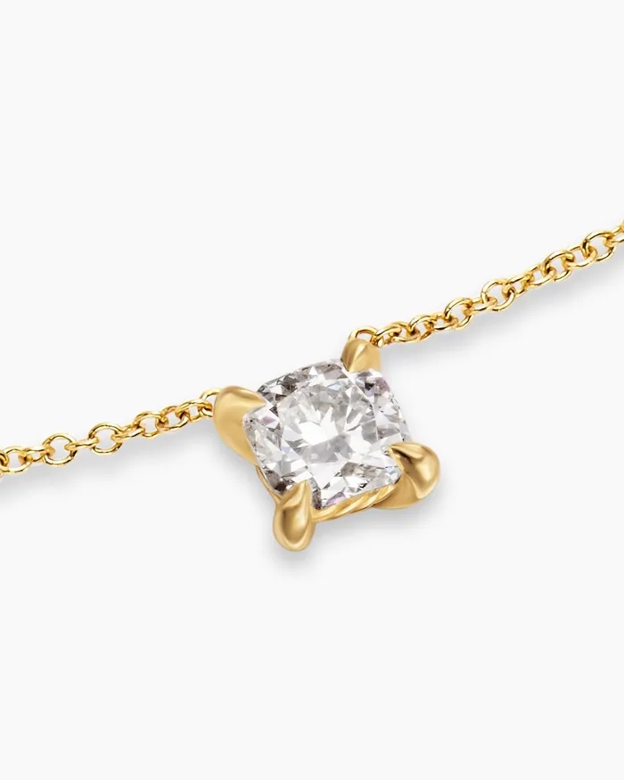 Micro Chatelaine Pendant Necklace In 18K Yellow Gold With Diamond 46mm Women David Yurman Pendant Micro Chatelaine Pendant Necklace In 18K Yellow Gold With Diamond 46mm Women David Yurman Pendant
