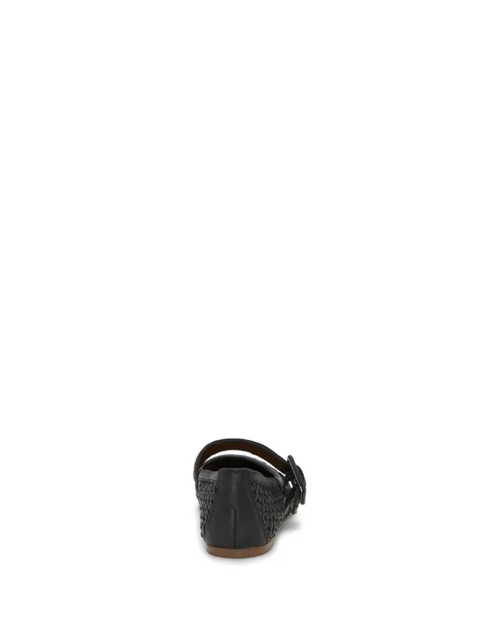 Millit Woven Mary Jane Flat Black Women Lucky Brand Shoes