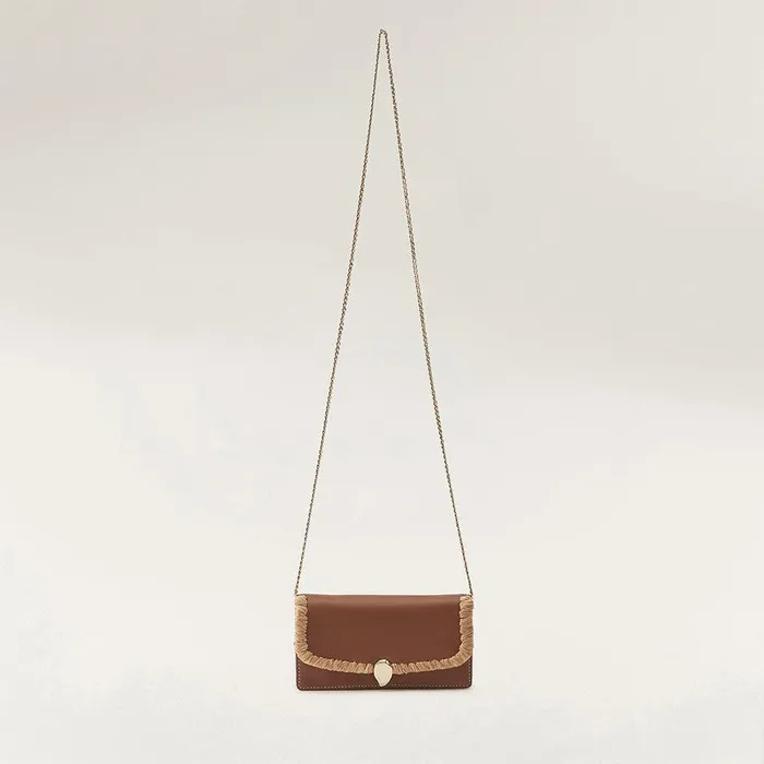 Mini Bags Bags Helen Kaminski Blisse Wallet With Raffia Cuoio Nougat