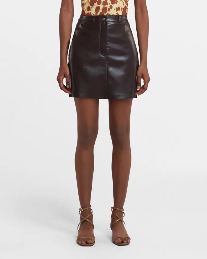 Miray Coffee Ground Women Nanushka Skirts