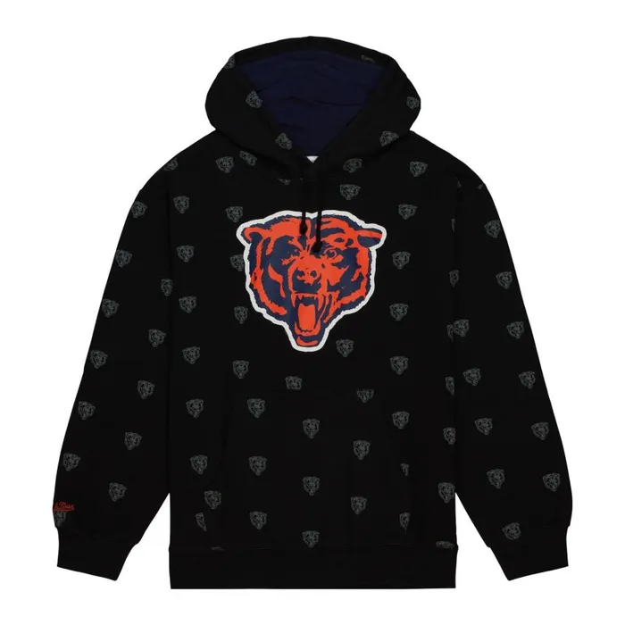 Mitchell and Ness AOP Fleece Hoodie Chicago Bears Men Hoodies and Sweatshirts Mitchell and Ness AOP Fleece Hoodie Chicago Bears Men Hoodies and Sweatshirts