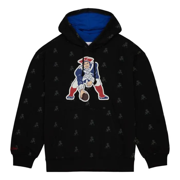 Mitchell and Ness AOP Fleece Hoodie New England Patriots Men Hoodies and Sweatshirts Mitchell and Ness AOP Fleece Hoodie New England Patriots Men Hoodies and Sweatshirts