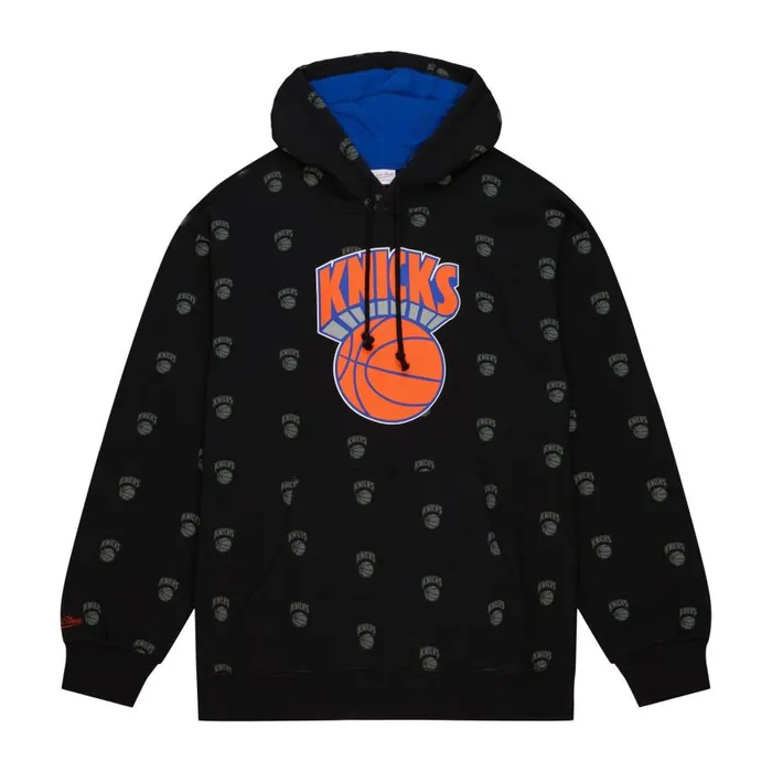 Mitchell and Ness AOP Fleece Hoodie New York Knicks Men Hoodies and Sweatshirts Mitchell and Ness AOP Fleece Hoodie New York Knicks Men Hoodies and Sweatshirts