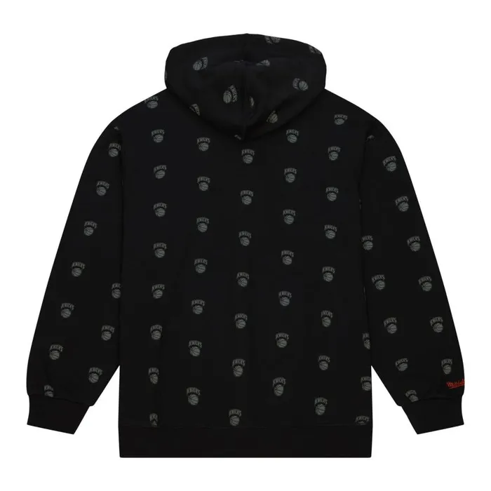 Mitchell and Ness AOP Fleece Hoodie New York Knicks Men Hoodies and Sweatshirts