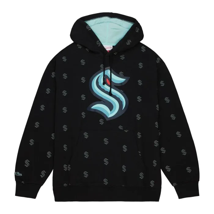 Mitchell and Ness AOP Fleece Hoodie Seattle Kraken Men Hoodies and Sweatshirts Mitchell and Ness AOP Fleece Hoodie Seattle Kraken Men Hoodies and Sweatshirts