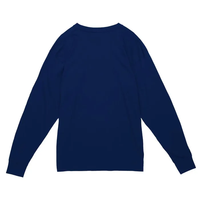 Mitchell and Ness Arched Logo Lockup Slub LS Tee University Of Notre Dame Men TShirts and Tops