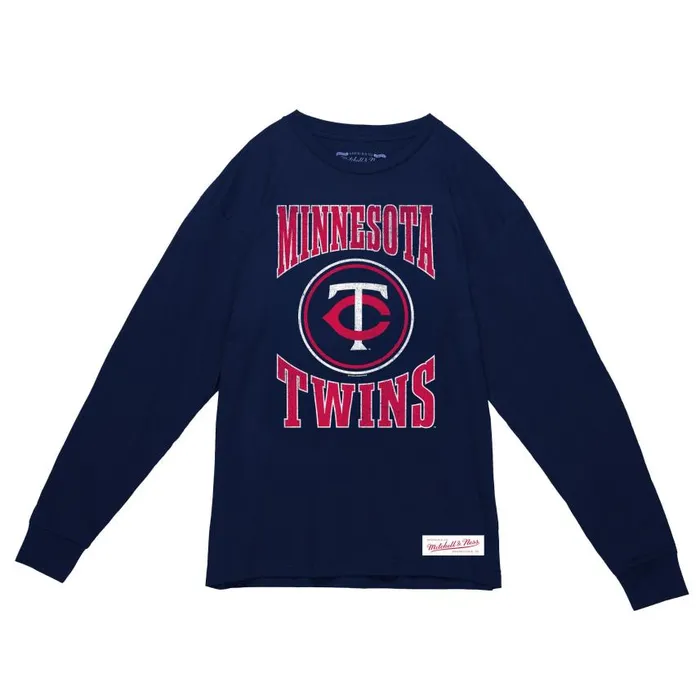 Mitchell and Ness Arched Logo Slub LS Tee Minnesota Twins Men TShirts and Tops Mitchell and Ness Arched Logo Slub LS Tee Minnesota Twins Men TShirts and Tops